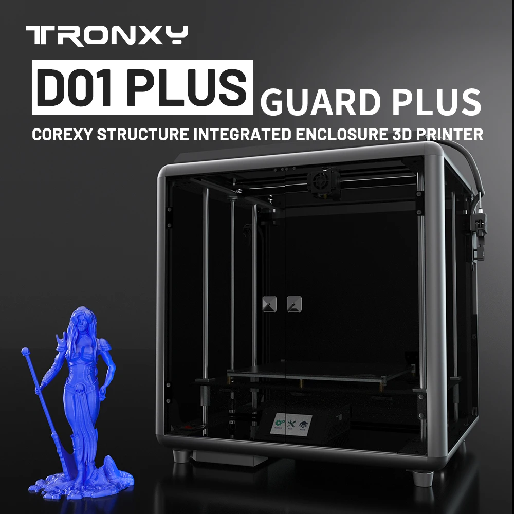 

Tronxy 330*330*400mm D01 Plus corexy structure integrated enclosure Auto level sensor High precision 3D printer