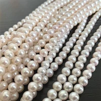 natural freshwater pearl beaded high quality circular punch loose beads for make jewelry diy bracelet necklace accessories