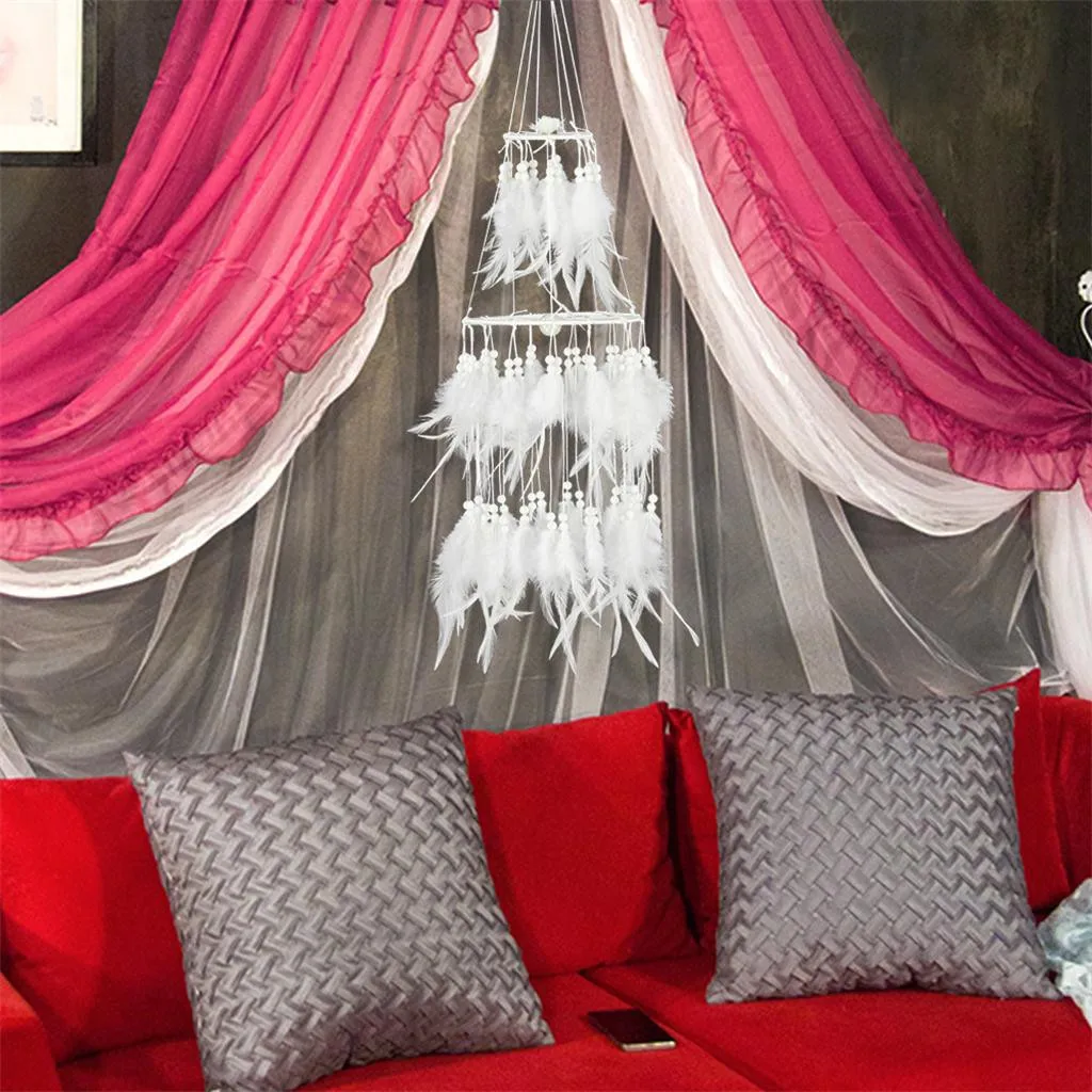 2 шт. ручной работы перья ночник Настенный декор орнамент подарок красочные