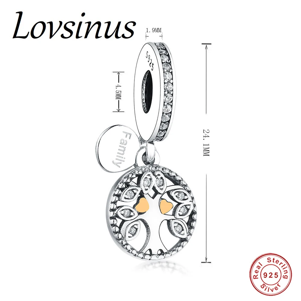 Подвеска из серебра 925 пробы с изображением семейного дерева | Украшения и