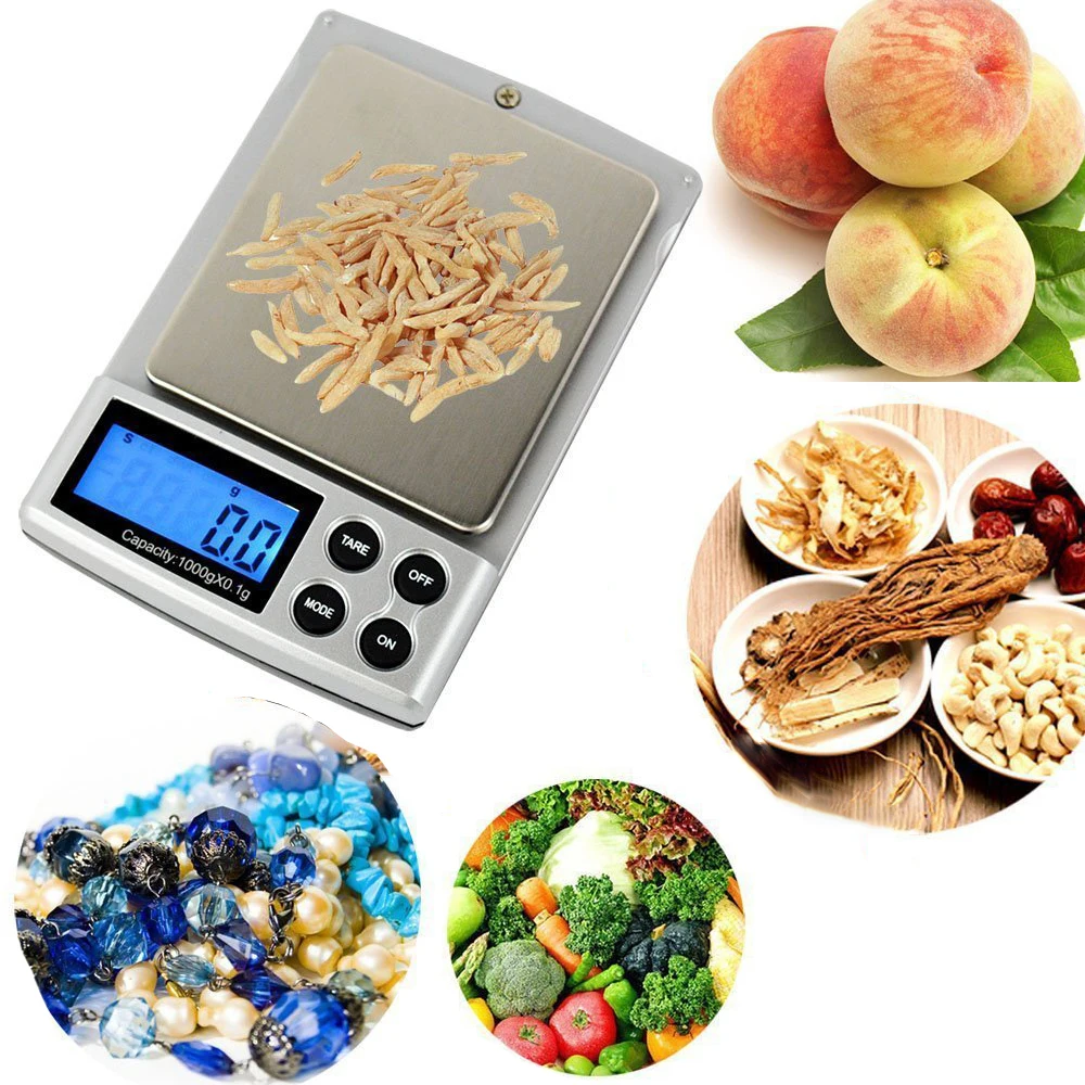 100 г 1000 высокоточные цифровые весы для ювелирных изделий портативные с большими