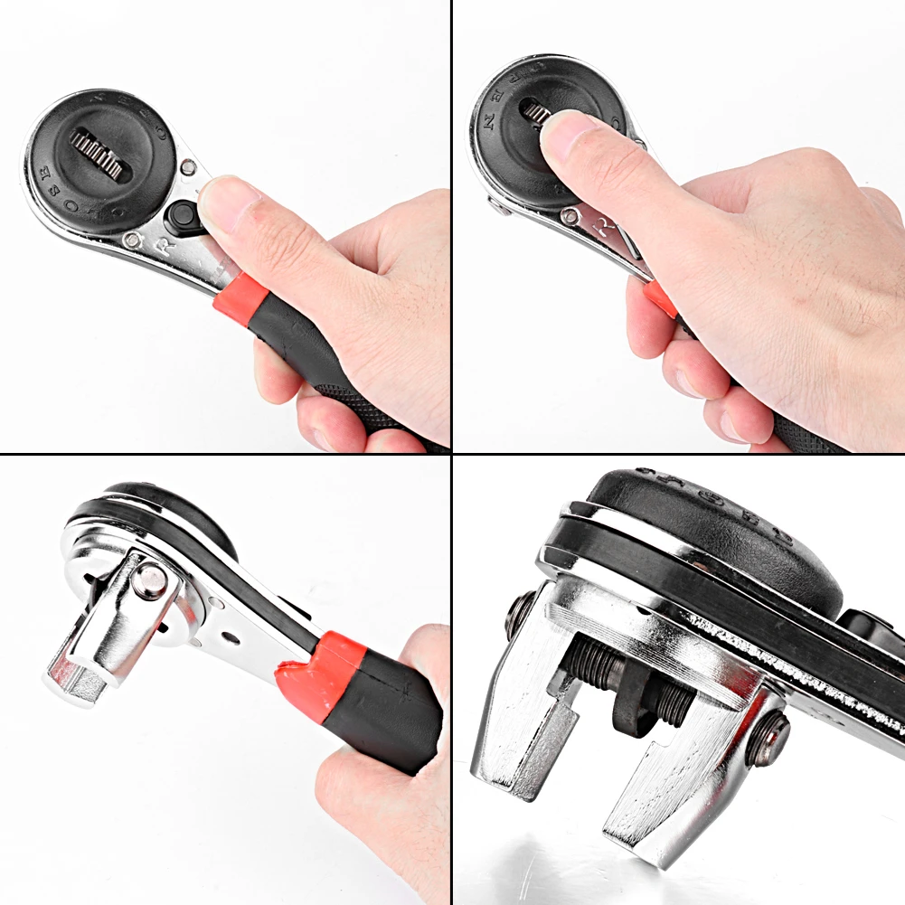 Многофункциональный регулируемый гаечный ключ трещотка универсальный крутящий