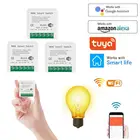 Мини-переключатель Tuya с поддержкой Wi-Fi, 10 А, 16 А
