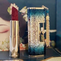flower xizi concentric lock lipstick matte lipstick female embossed carved moisturizing chinese style genuine enhance complexion