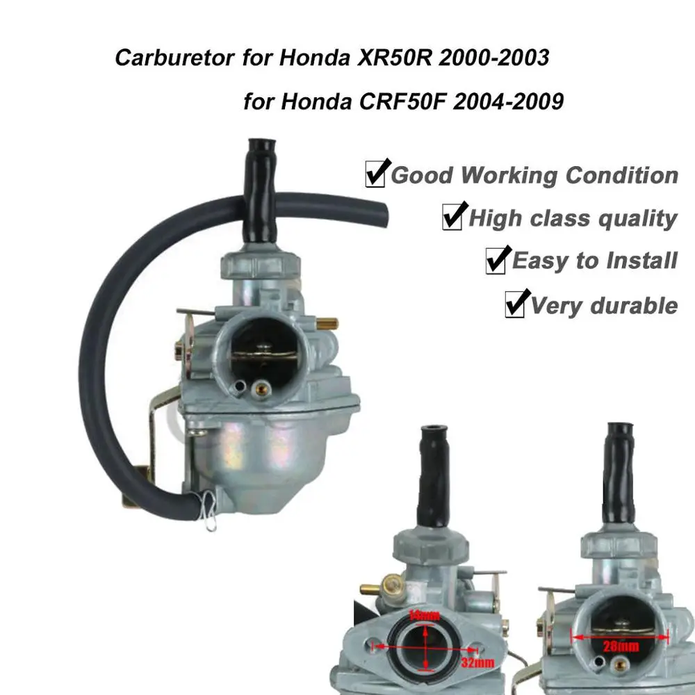 

Карбюратор для Honda Mini Trail Z50, Z50A, Z50R, K3, K2, K1, K0, 1972-2009, CRF50F, XR50R 2000-2005, 16100-GEL-702, 01, 02, 03, 04, 32 мм, Carb