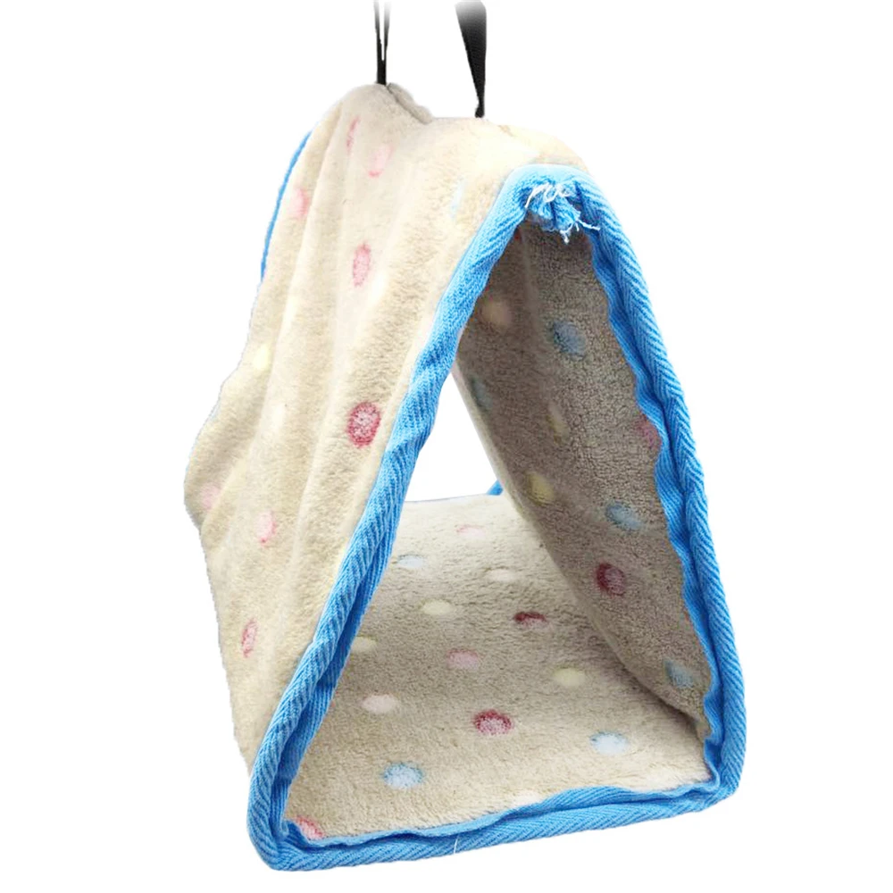 Зимний теплый птичий Домик гнездо мягкий флис попугай гамак Многофункциональный