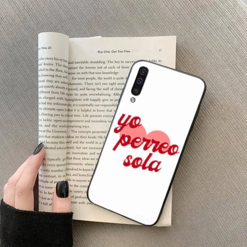 

Yo Perreo Sola Bad Bunny Maluma Phone Case For Samsung galaxy S 7 8 9 10 20 edge A 6 10 20 30 50 51 70 note 10 plus
