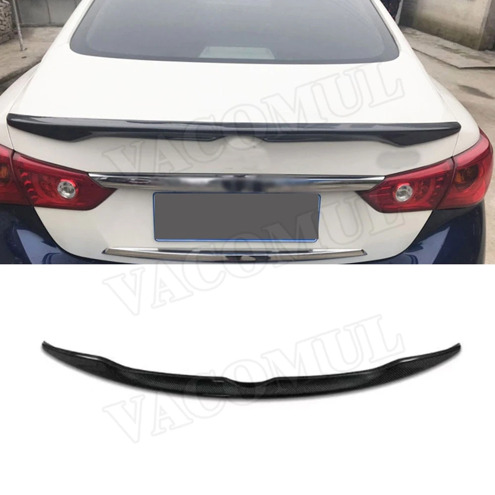 Задний спойлер из настоящего углеродного волокна крылья для багажника Infiniti Q50 Q50S