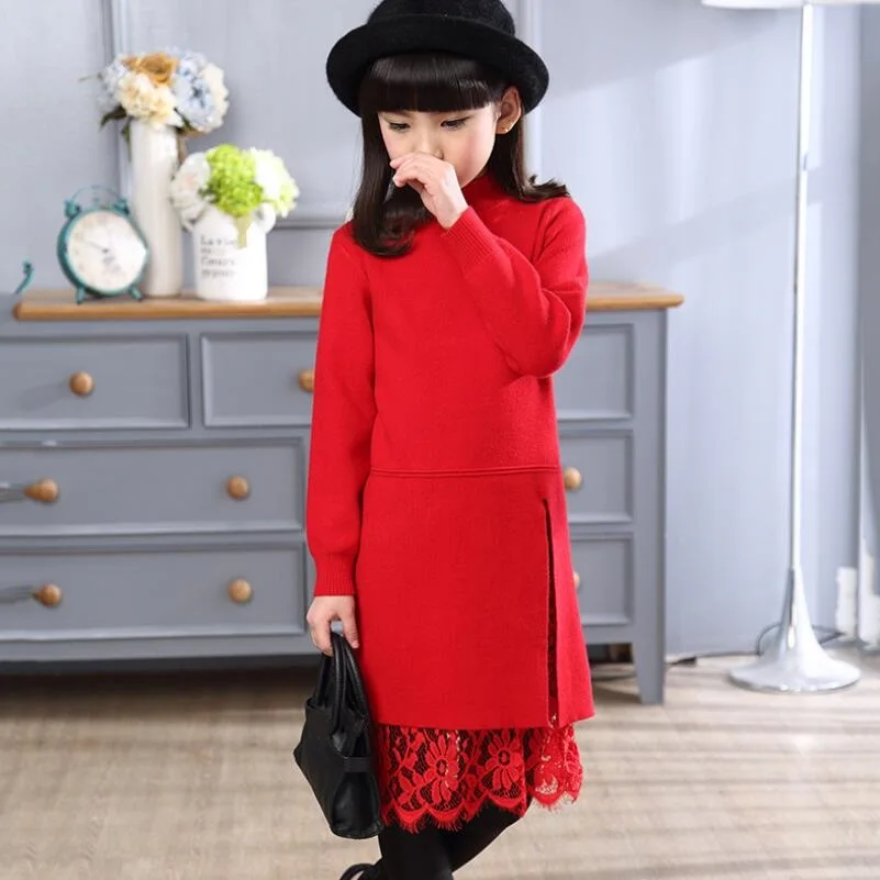 Детский вязаный пуловер с длинным рукавом на весну/Осень/зиму | Детская одежда и