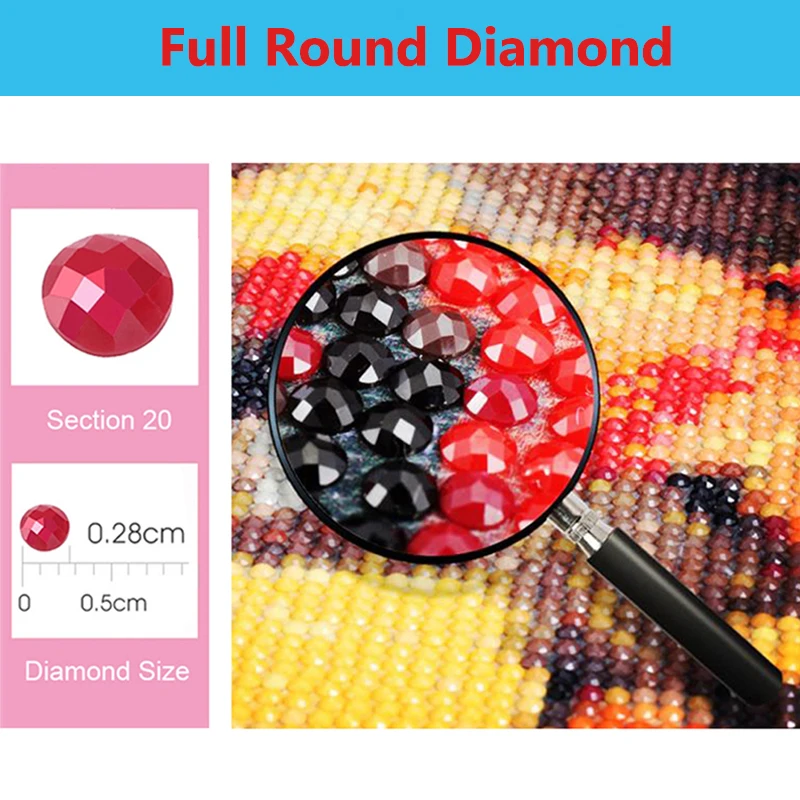 5D алмазная живопись сделай сам полностью круглая Арктическая изображение лисы