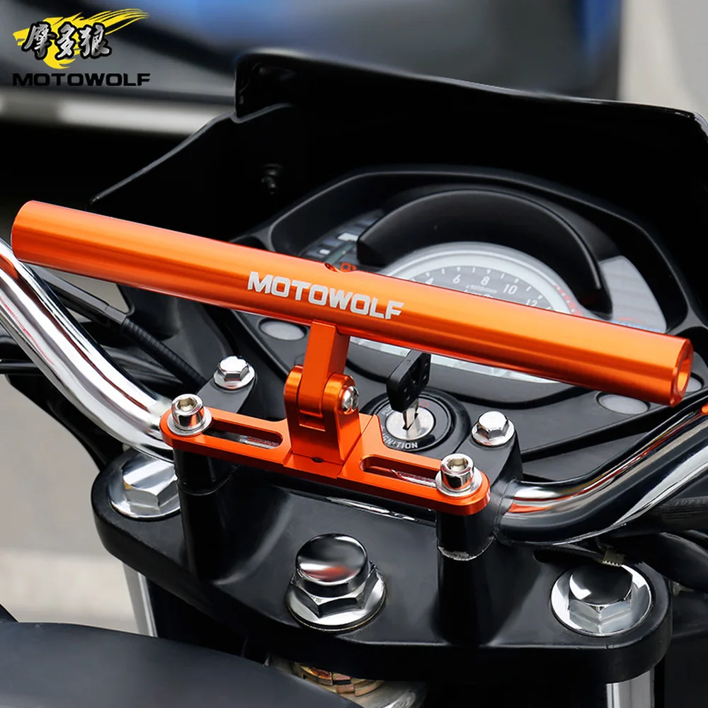 Кронштейн MOTOWOLF для мотоцикла скутера велосипеда телефона GPS точечного упора