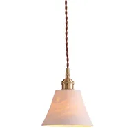 Loft Style Antique LED Pendant Light Fixtures Retro Brass Ceramic Hanging Lamp Dining Room Bar Decor Home Lighting Luminaire