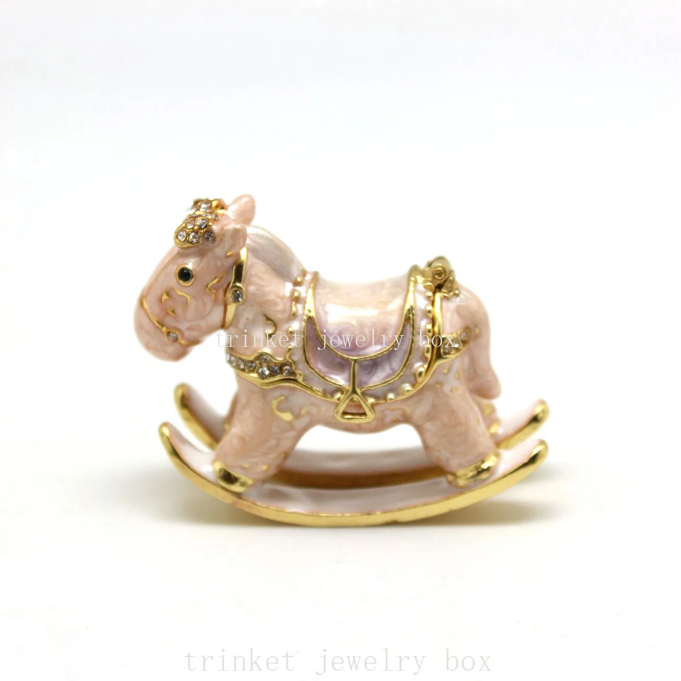 Rocking Horse Trinket Box Decorative Horse Collectible Figurine