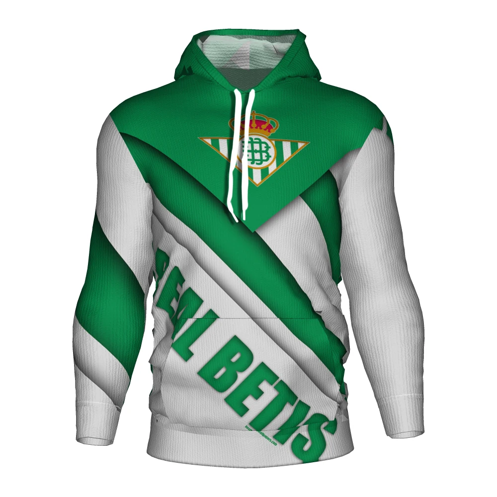 Real Betis Soccer 2018 2019 Футбольная Футболка 3d Толстовка с капюшоном настоящий Balompie