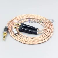 ln007183 silver plated occ shielding coaxial earphone cable for sony mdr z1r mdr z7 mdr z7m2 with screw to fix headphone