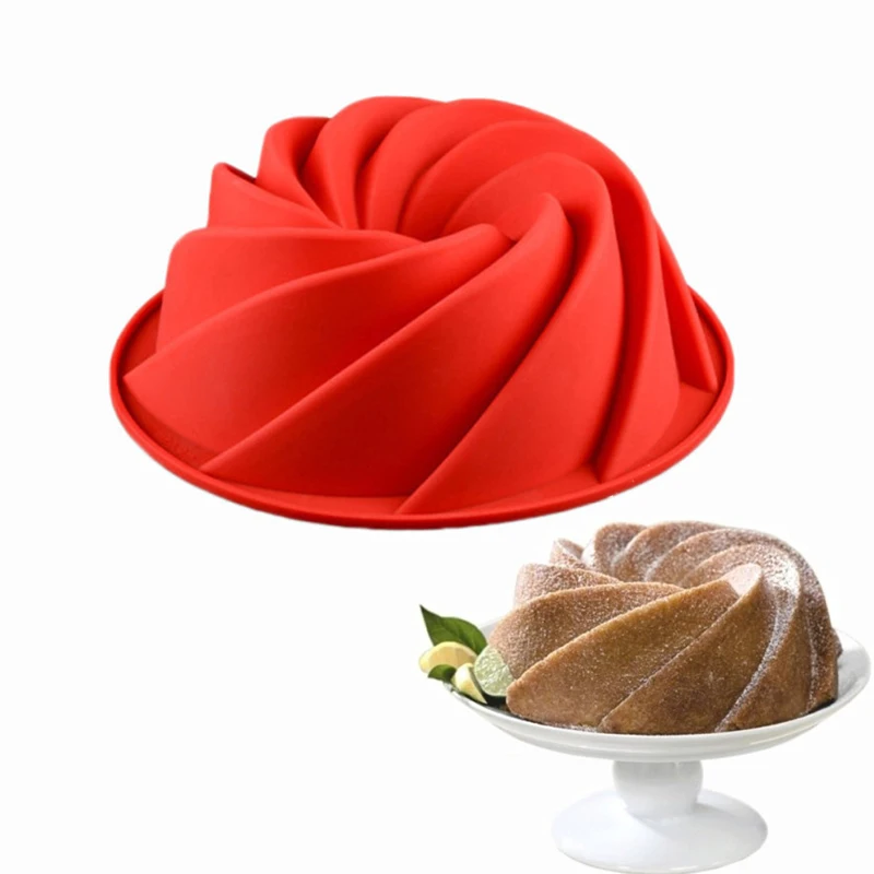 Силиконовая форма для выпечки торта в форме винта сковорода Savarin Kouglof шифон Ангел