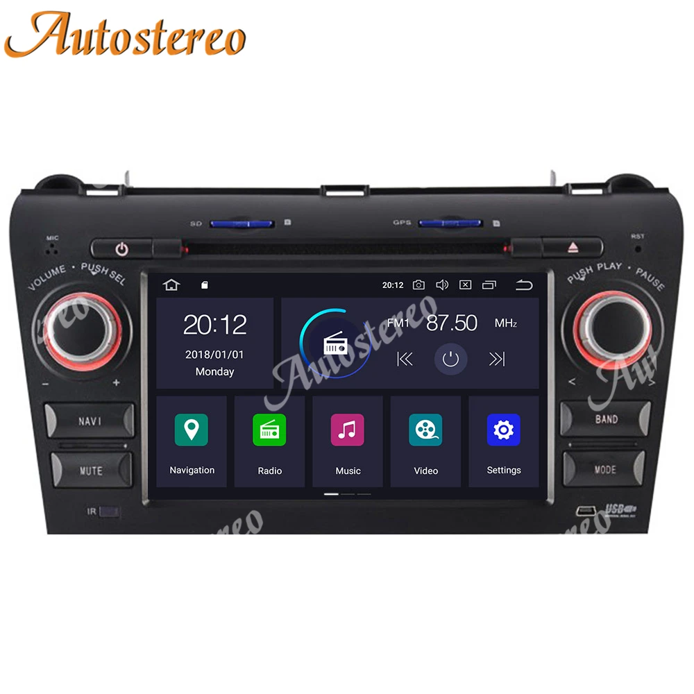 Android 10 0 4G + 64G DSP автомобильный Радио плеер GPS навигация для Mazda3/Mazda 3 2003 2009 авто
