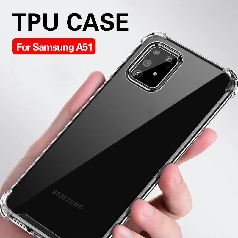 Super Shockproof Case For Samsung A51 A71 A 51 71 51A 71A A515F A715F Soft TPU Silicone Airbag Mobile Phone Luxury Cover | Мобильные