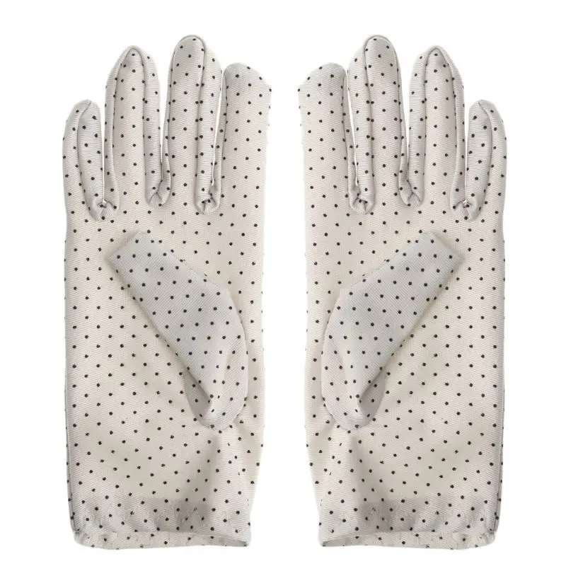 

Female Women Summer Cotton Short Gloves Design Sun-shading Slip-resistant Gloves