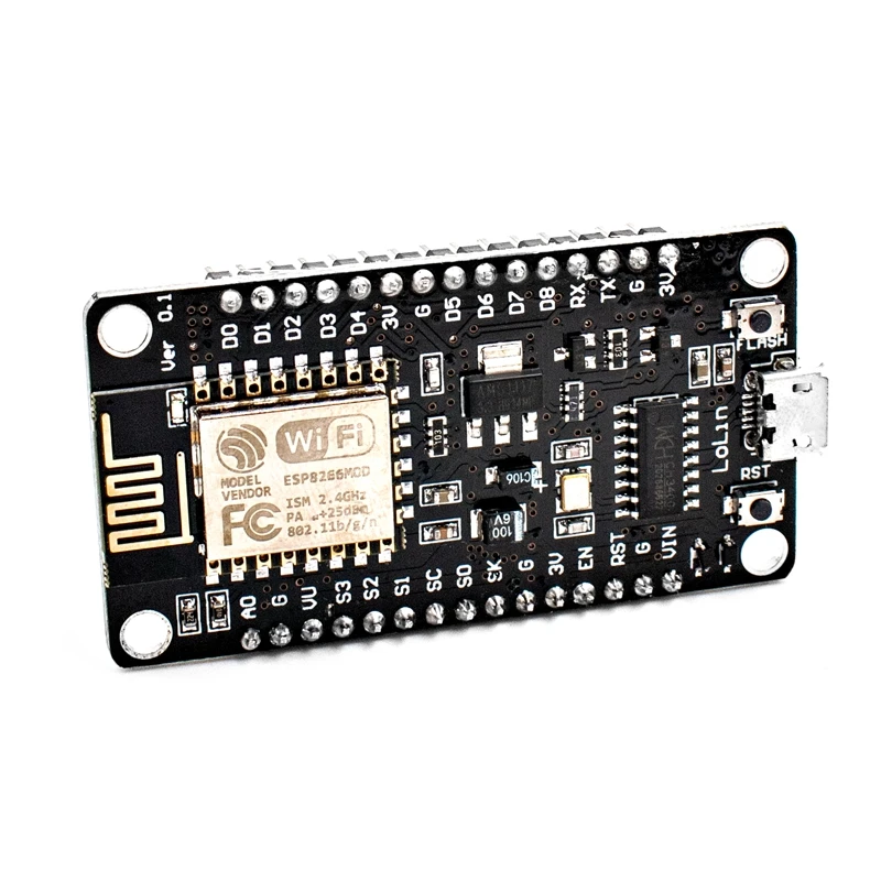 Беспроводной модуль NodeMcu v3 CH340 Lua wifi Интернет вещей макетная плата ESP8266 с pcb антенной и usb портом для Arduino