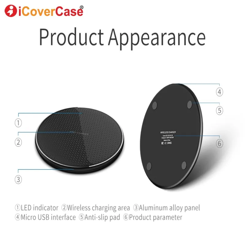 qi fast charger for lg velvet 5g uw motorola moto edge plus nokia 8 sirocco 9 pureview wireless charging pad phone accessory free global shipping