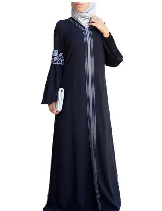 Дубаи Турецкая абайа Бангладеш Djellaba Jilbab Femme Musulman мусульманское платье исламское одежда лоскутное Восточный халат из марокена кафтан