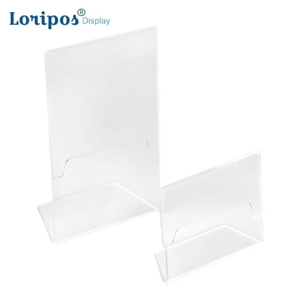 Табличка L-образной формы акриловая Вертикальная Горизонтальная прозрачная