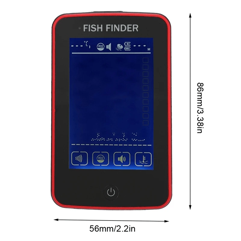 Colorful Sn Fish Finder Wireless Echo Sounder Fishing Tools 80M Depth Fishfinder | Спорт и развлечения