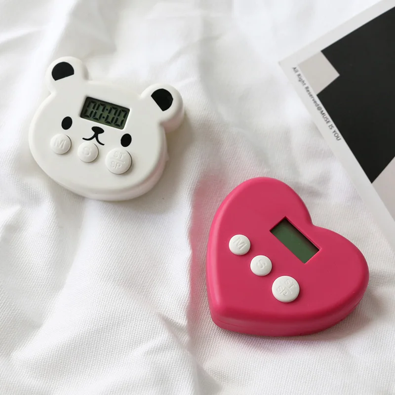 Цифровой ЖК будильник в форме медведя/сердца|Кухонные таймеры| |