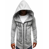 spring and autumn new fashion dark cloak clothes assassins creed hooded multi zip decorative jacket fashion hoodie men