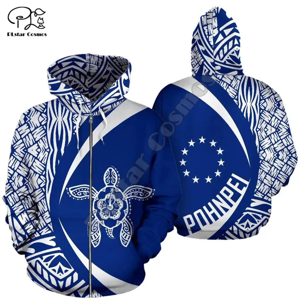 

NewFashion Island Country Flag Pohnpei Polynesian Culture Retro Tattoo Tracksuit Men/Women Pullover Harajuku 3DPrint Hoodies A28