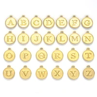 diy jewelry accessories retro alloy small pendant bracelet pendant accessories double sided english 26 letters listing