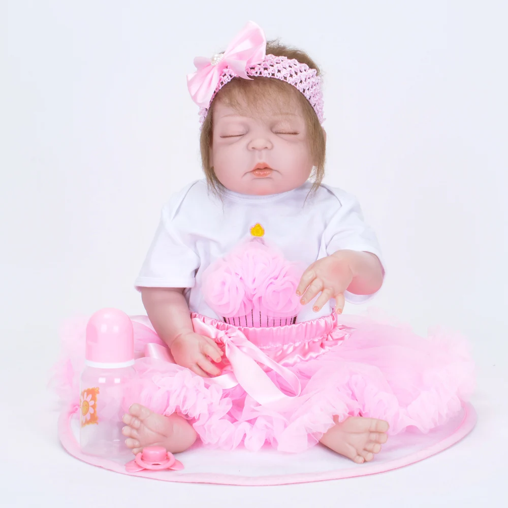 Коллекционная 22 '❕ см Bebe Reborn Baby Dolls полностью виниловая кукла очень похожая