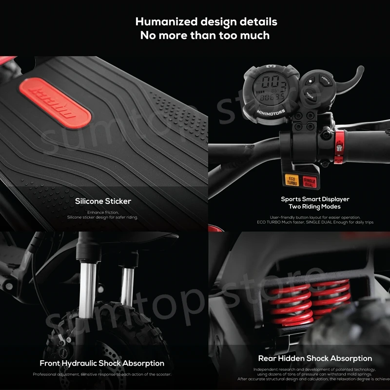 Коллекция 2021 года электроскутер Kaabo Wolf Warrior II самокат 11 дюймов 60 в 35 Ач аккумулятор