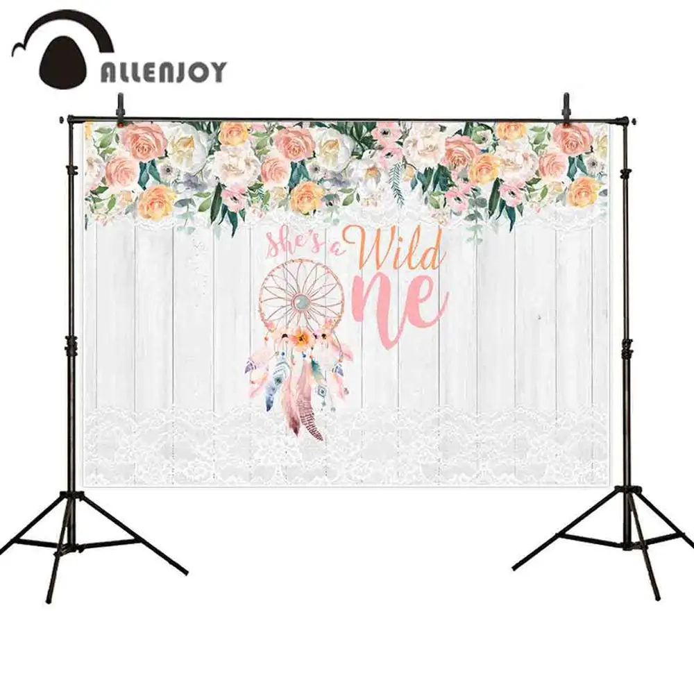 

Allenjoy/Фотофон для фотосъемки новорожденных с изображением дубовой доски, кружевные вечерние фоны для причастия с изображением Ловца снов