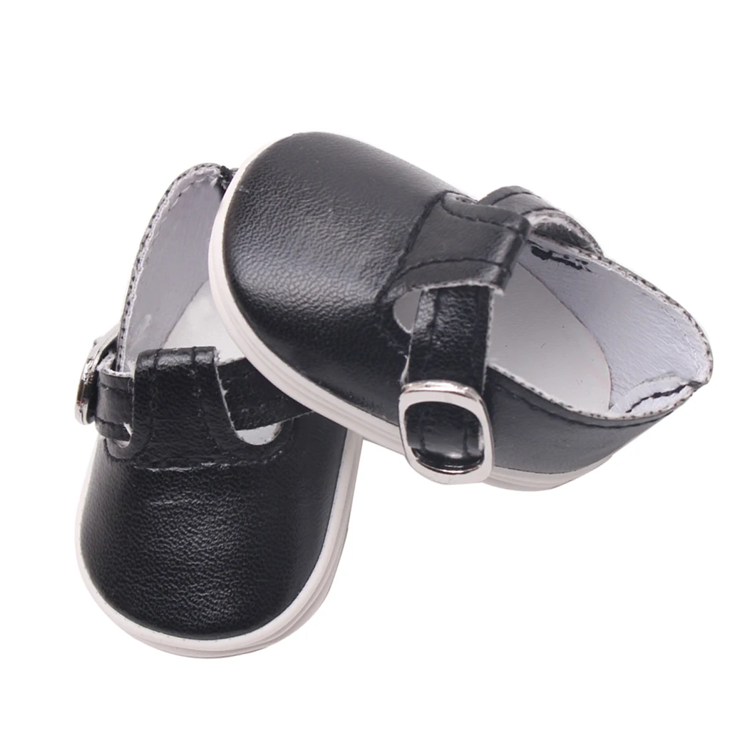 2 пары модных кукольных туфель туфли из искусственной кожи с пряжкой для кукол Mell