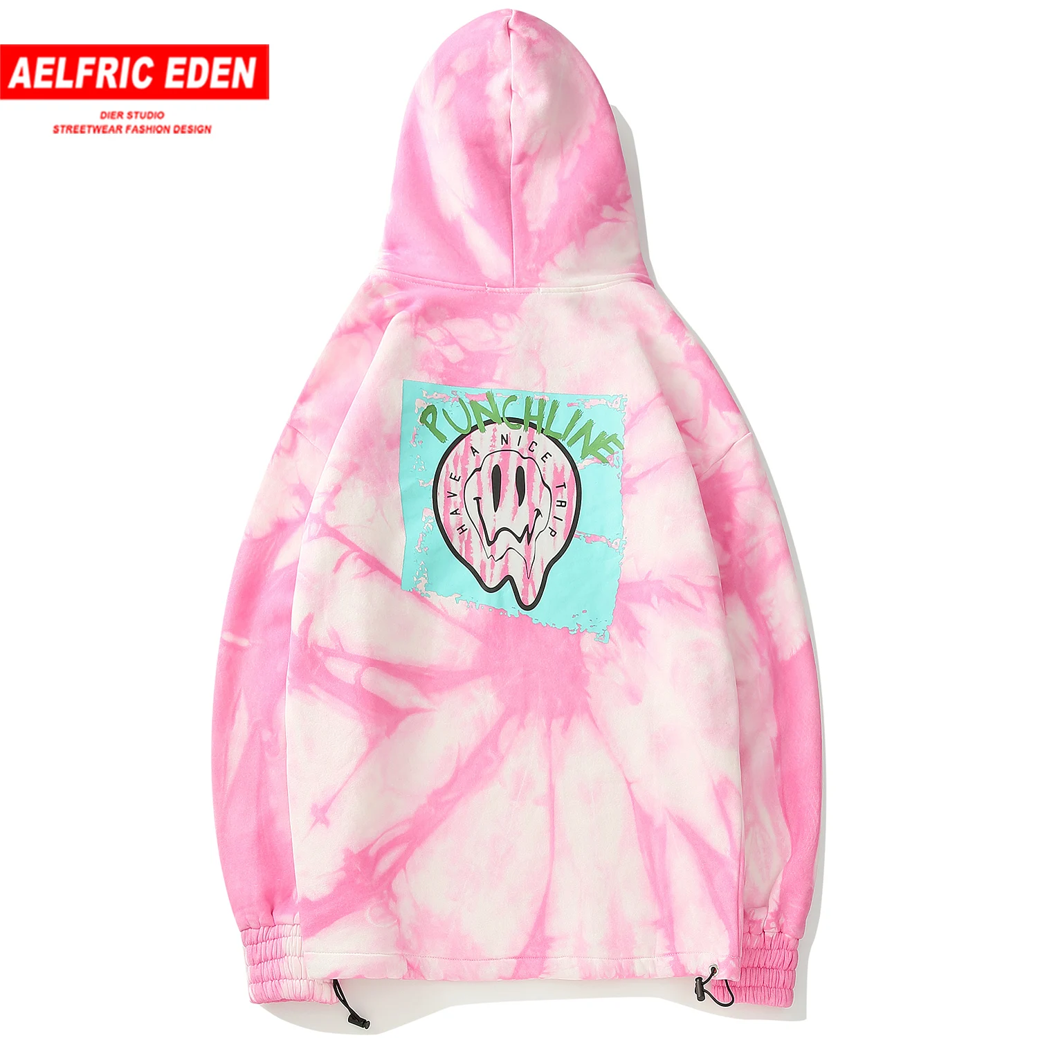 Aelfric Eden Tie dying плотная мужская толстовка с капюшоном осень 2019 Harajuku Повседневный