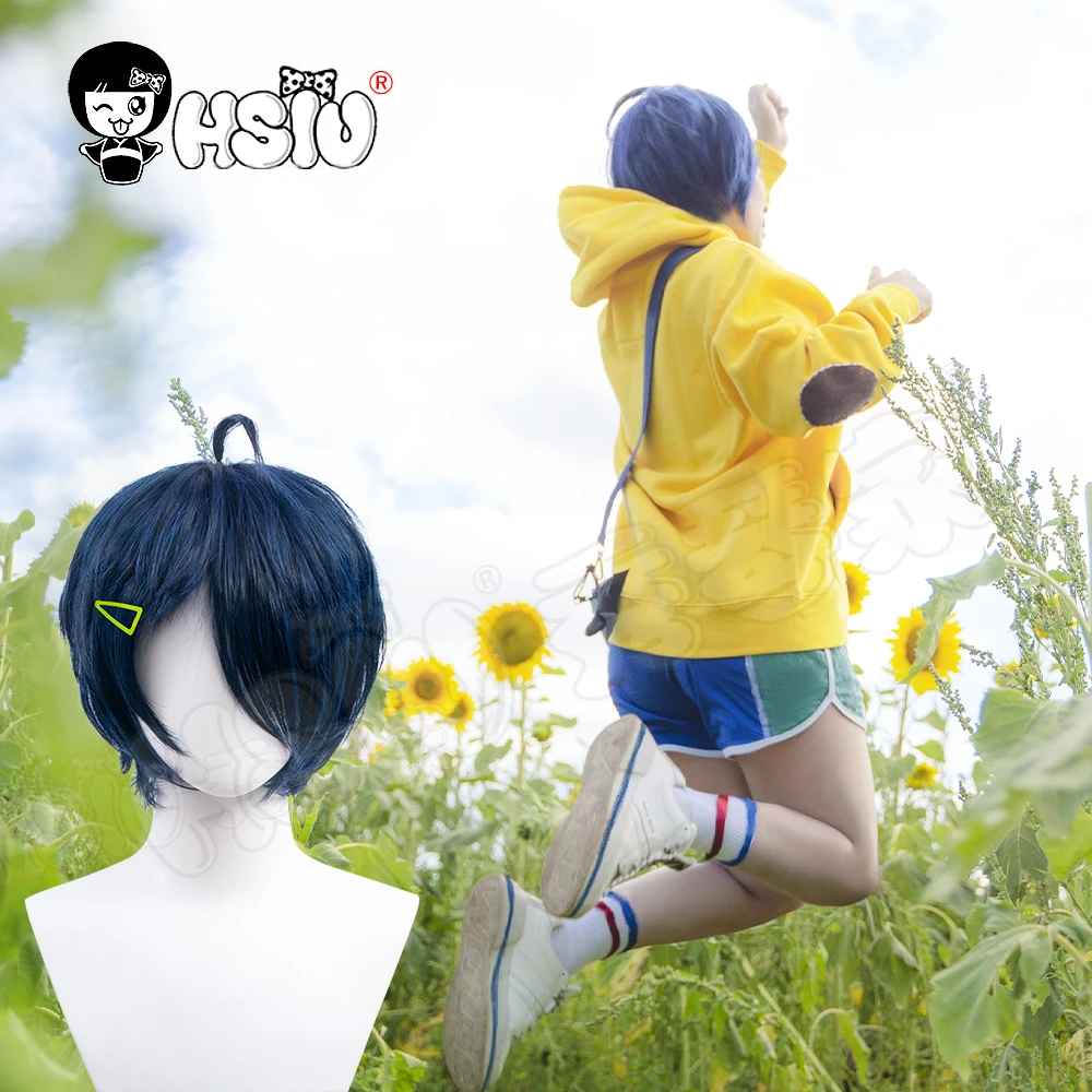 Ohto Ai Hoodie Cosplay Wig Anime Wonder Egg Priority Cosplay 「HSIU 」Pullover Yellow Sweatshirt Unisex Casual Suits