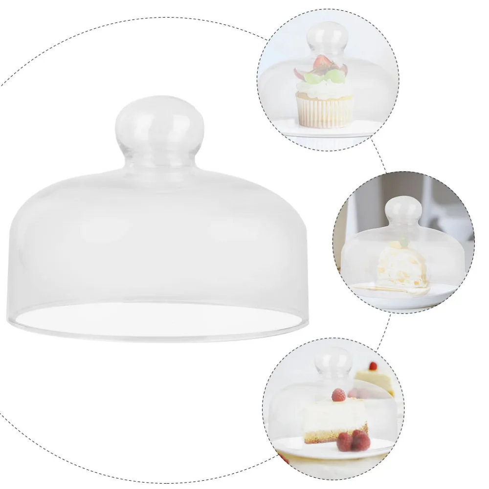 

1Pc Simple Practical Food Tent Round Pastry Dessert Lid for Kitchen Transparent