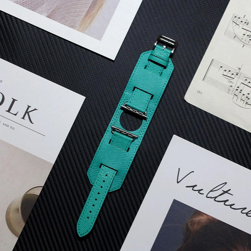 

Cow Leather Watchband for Apple Watch 6 Band 44mm 40mm 38mm 42mm Bracelet Strap Iwatch 5 4 3 2 1 Straps Replacenent Accessories