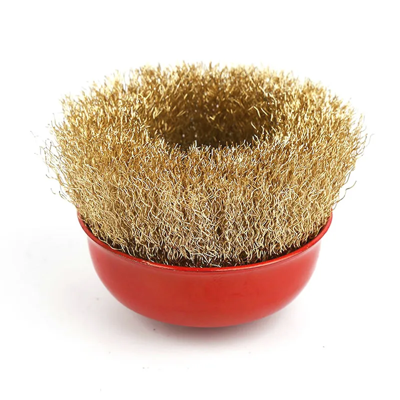 4 шт. 75 мм круглая проволочная щетка стальная Проволока Колесо электрическая