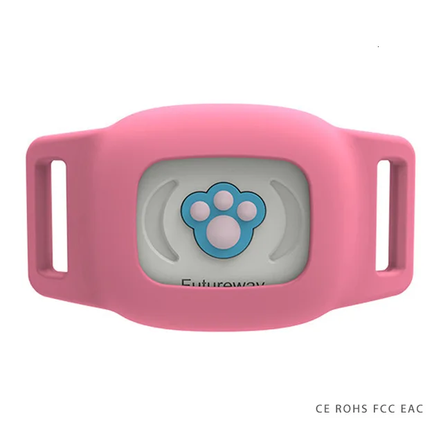 Pink Pet Gps ошейник для собак IP67 Водонепроницаемый кот собака животное трекер ночной светящийся ошейник отслеживающее устройство - Цвет: Pink