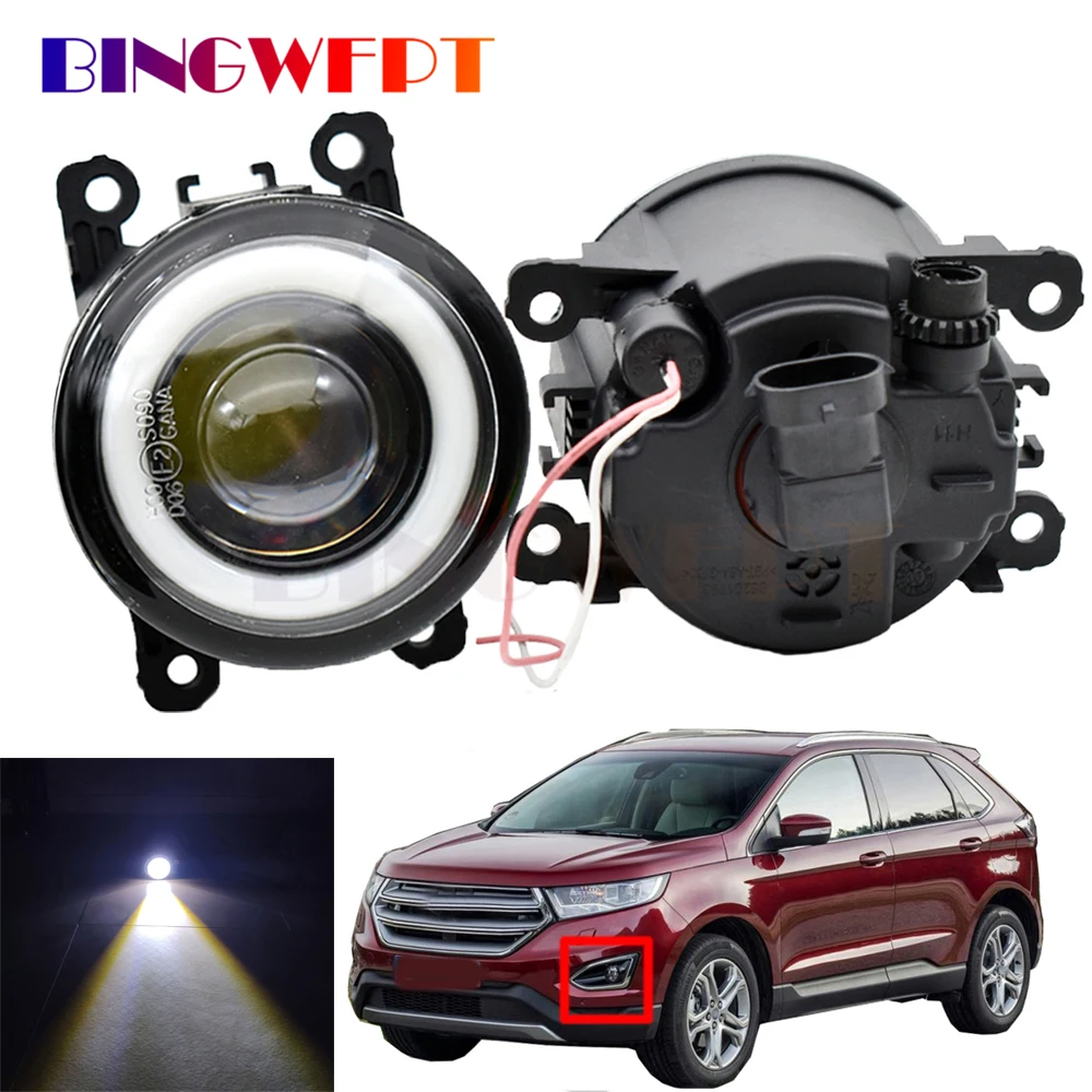 

LED Fog Light Assembly Car Front Bumper Fog Lamp Daytime Running Light White Amber For Ford Edge 2015 2016 2017