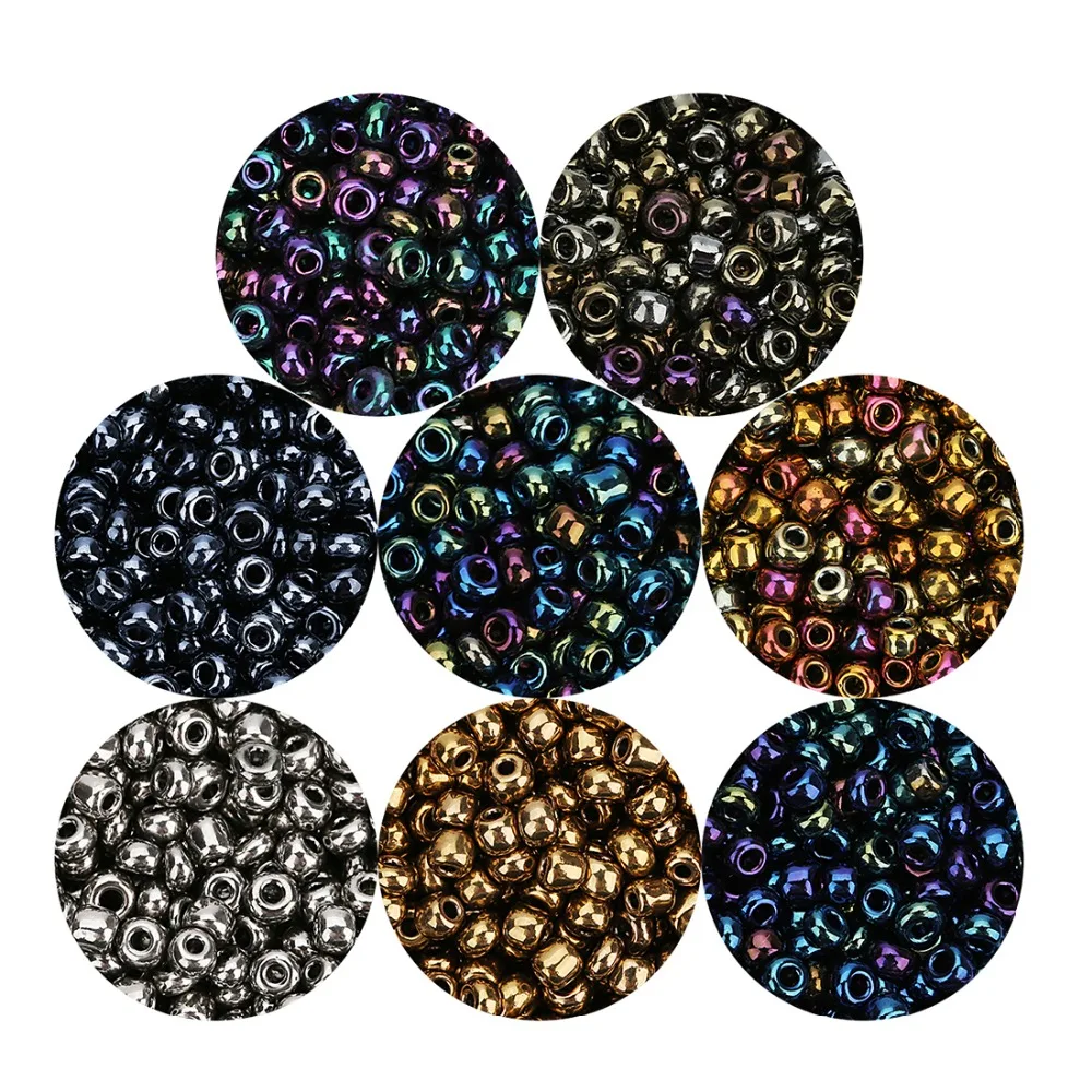 

2800Pcs/Lot 2.5mm Glass Beads Bulk Spacer Beads 1mm Hole Glass Resin Beads for Bracelets DIY Women Jewelry Findings