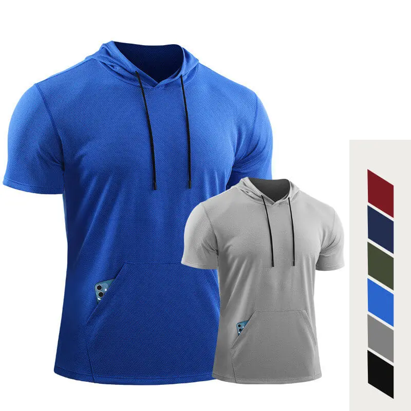 

2021 Спортивная Мужская футболка для спортзала, Мужская свободная Удобная футболка для бега, мужские топы для фитнеса, Спортивная футболка