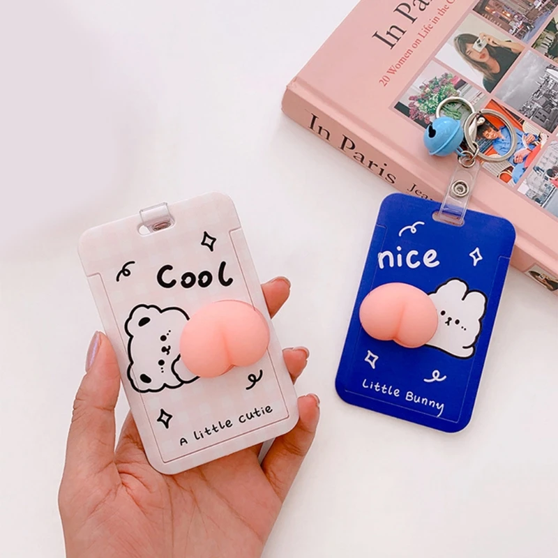 Креативный держатель для карт с отделением автобуса и брелоком 3D брелок в форме