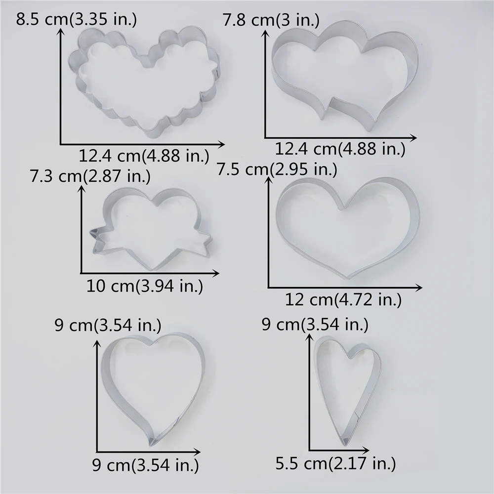 KENIAO формочки для печенья в форме сердца детского праздника/свадьбы/дня рождения