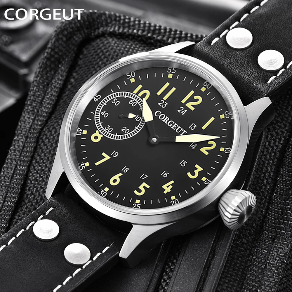 

CORGEUT Mens Watches Top Brand Luxury Mechanical Watch Men Fashion Luminous Army Waterproof Men Wrist Watch Relogio Masculino