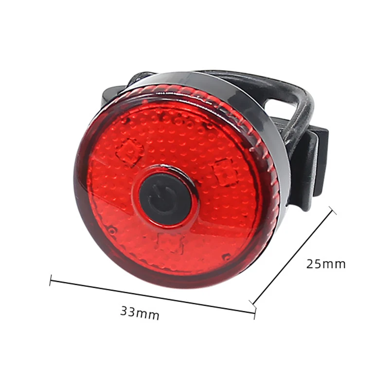 

Mini LED Bicycle Tail Light Usb Chargeable Bike Rear Lights IPX4 Waterproof Safety Warning Cycling Light Helmet Bicycle Safety