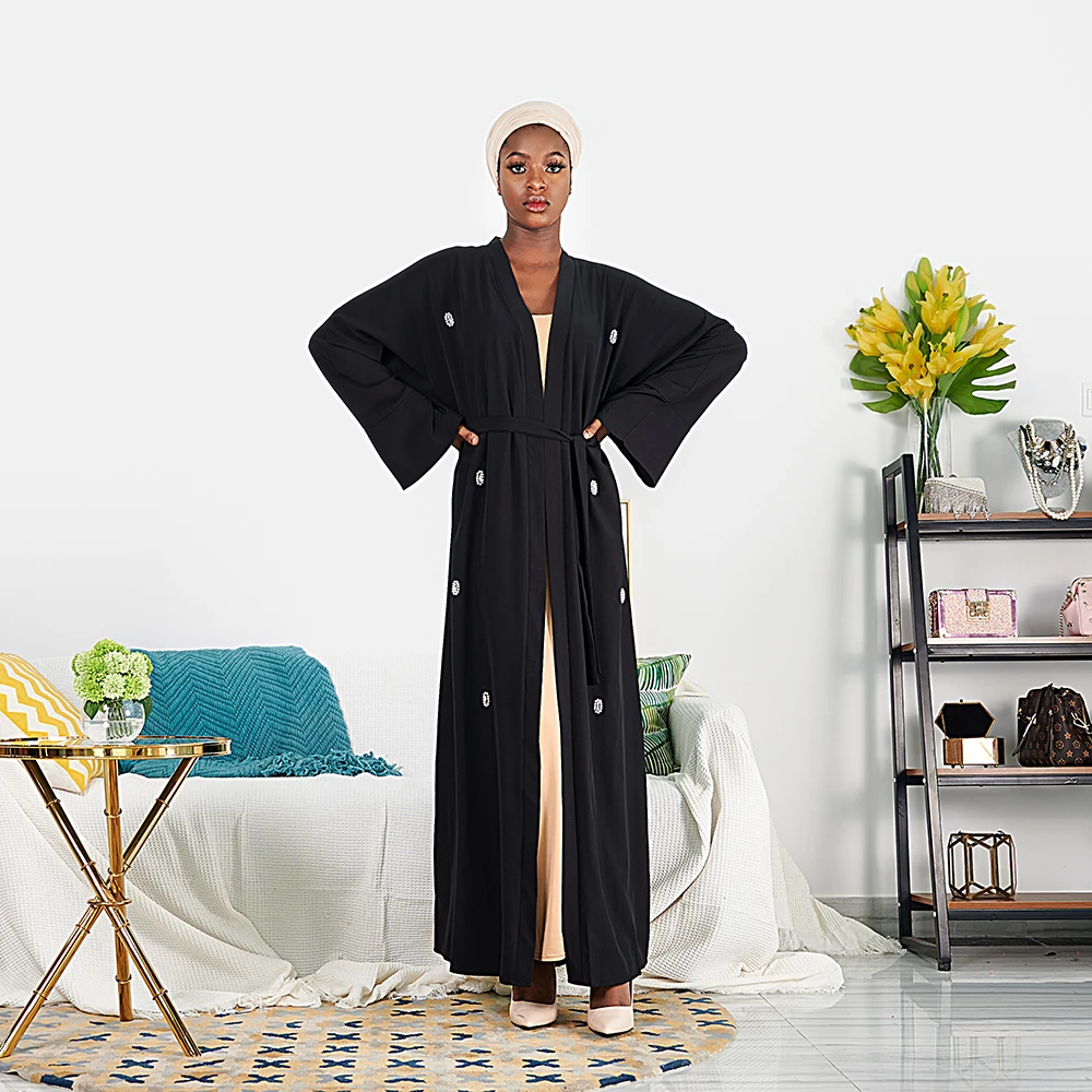 ИД Мубарак абайя Дубай кимоно кардиган кафтан ислам хиджаб мусульманское платье